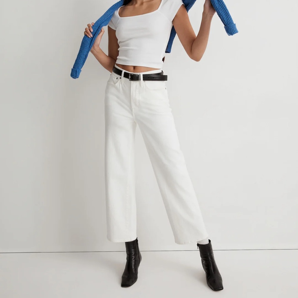 Madewell Perfect Vintage Wide-Leg Crop Jean - 26 Tall